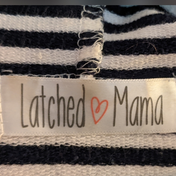 Latched Mama Long Sleeve Striped Breastfeeding Tunic XXL - Picture 3 of 7